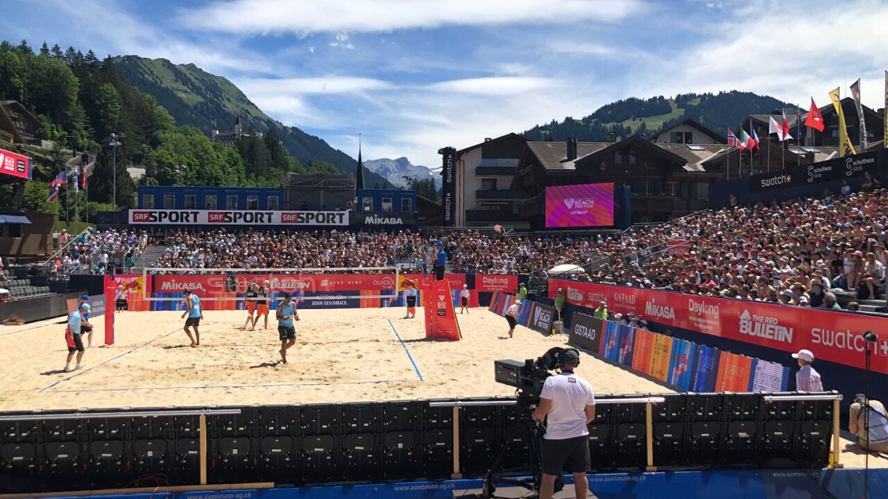 Event Management am Swatch Beach Pro in Gstaad