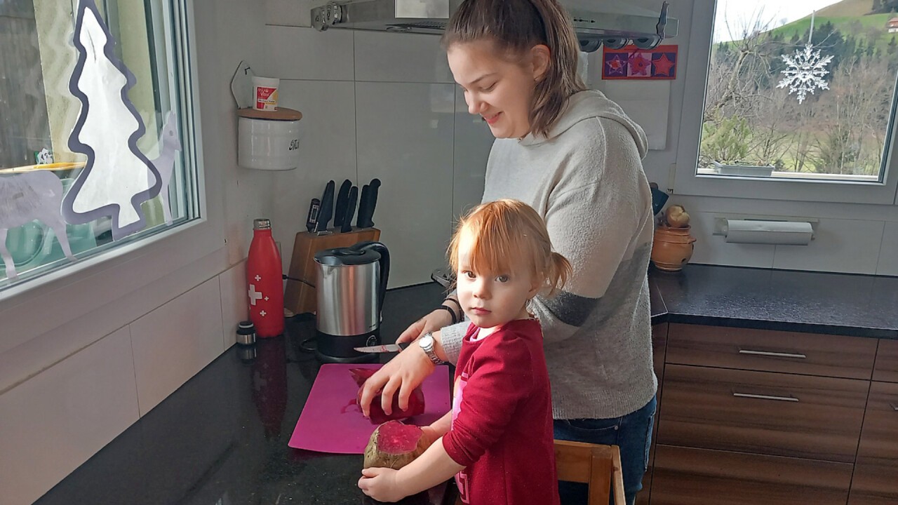 Vera Birrer hat das agriPrakti bei Familie Koch in Willisau absolviert