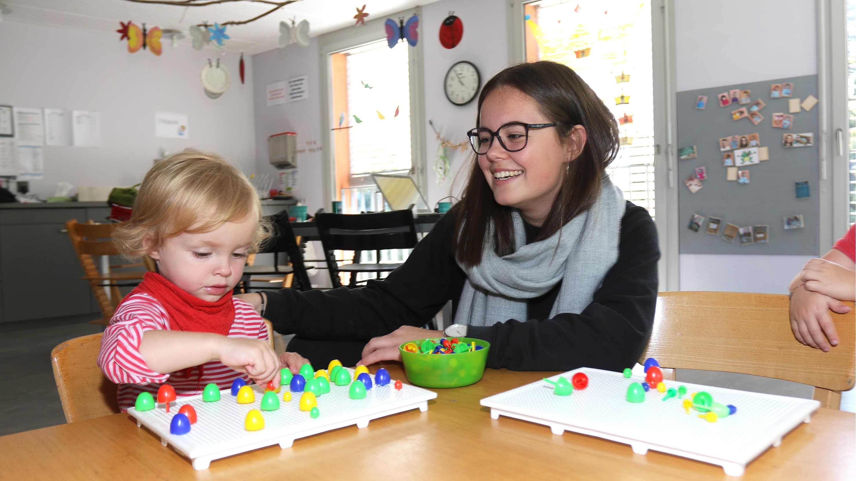 Tanja Z’graggen absolvierte neben der Berufslehre im Chinderhus Maihof die Berufsmaturität